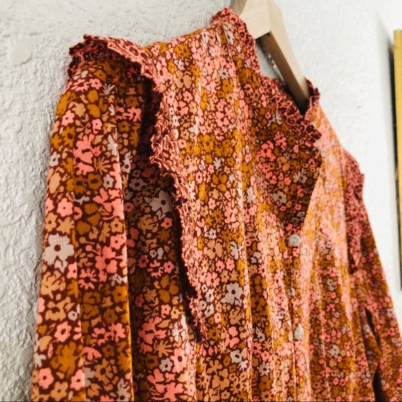 Universal Thread Floral Rust Dress - Picture 7 of 10